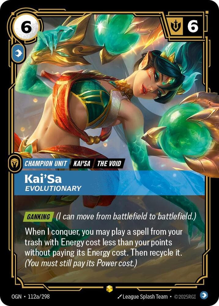 Kai'Sa, Evolutionary (Alternate Art) (OGN) #112a