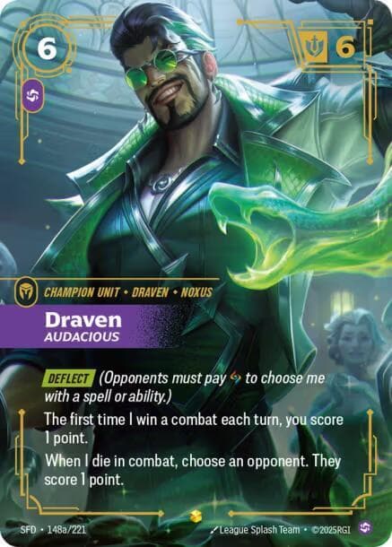 Draven, Audacious (Alternate Art) (SFD) #148a