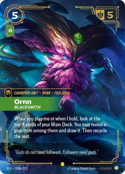 Ornn, Blacksmith (Alternate Art) (SFD) #058a