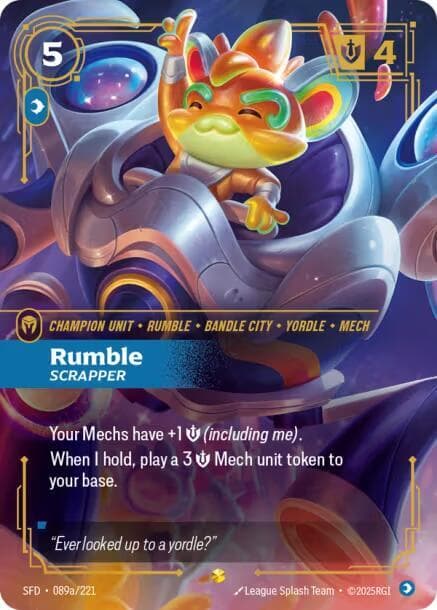 Rumble, Scrapper (Alternate Art) (SFD) #089a