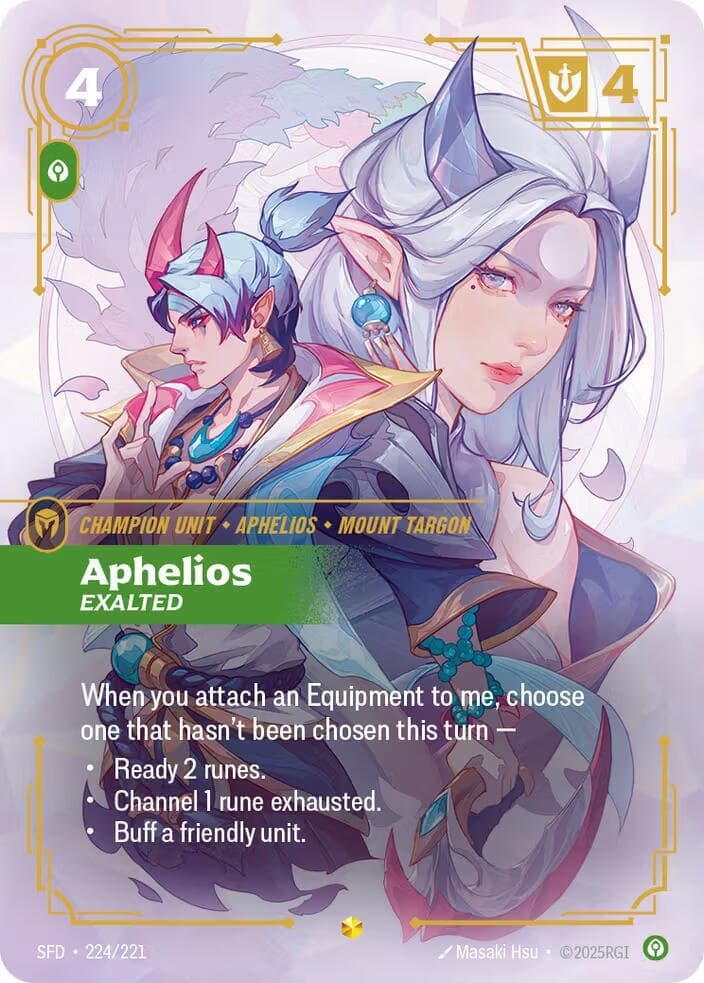 Aphelios, Exalted (Overnumbered) (SFD) #224