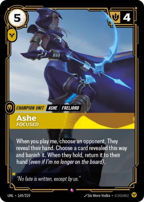 Ashe, Focused (UNL) #169