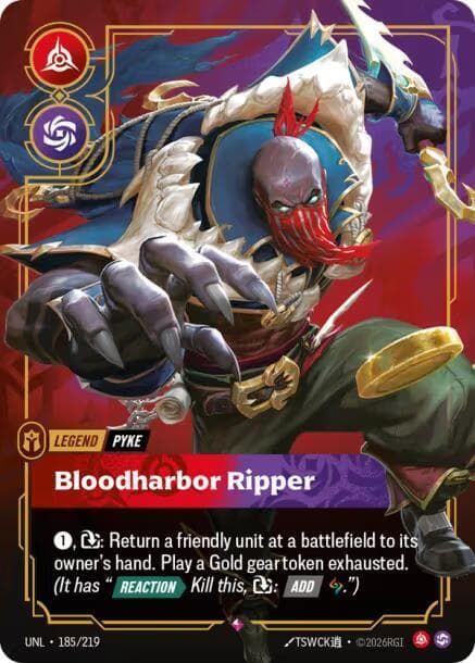 Pyke, Bloodharbor Ripper (UNL) #185 · English