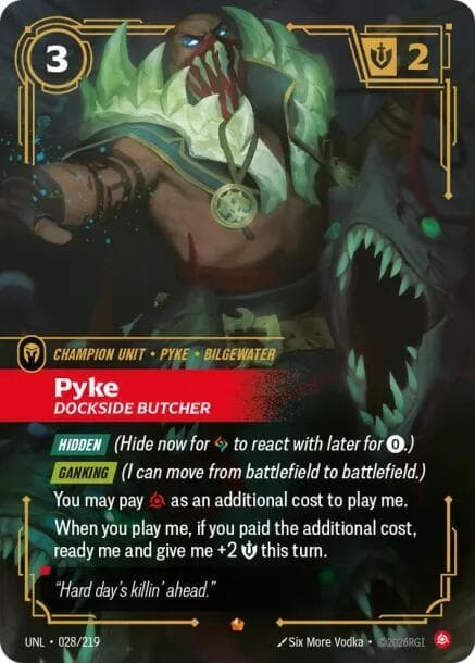Pyke, Dockside Butcher (UNL) #028