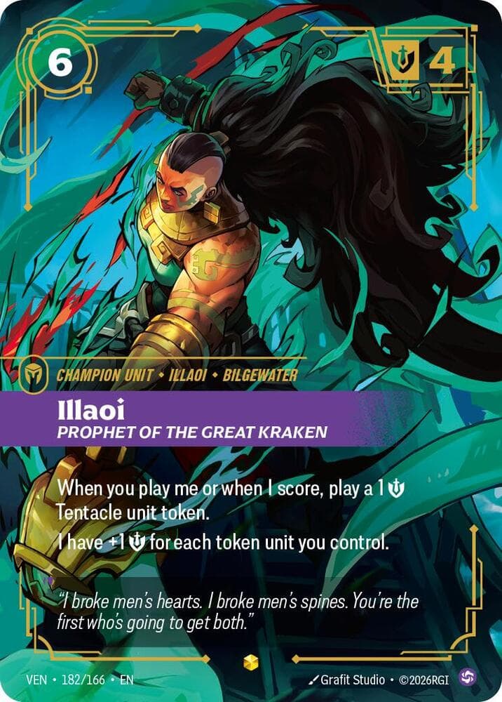 Illaoi, Prophet of the Great Kraken (Overnumbered) (VEN) #182