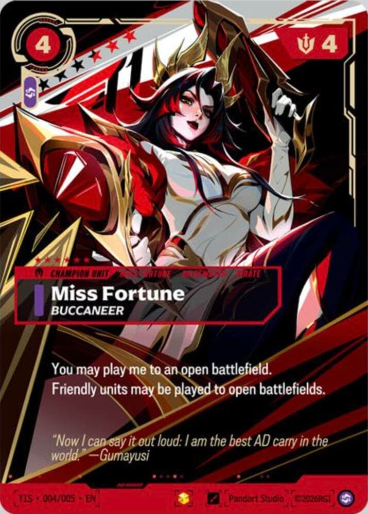 Miss Fortune, Buccaneer (T1 Worlds Champion Signature Edition Bundle) (Gumayusi) #T1S 004