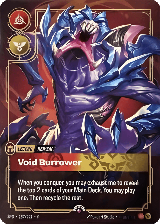 Rek'sai, Void Burrower (Metal) (Prize Wall) #187