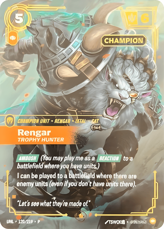 Rengar, Trophy Hunter (Champion) (Promo) #120