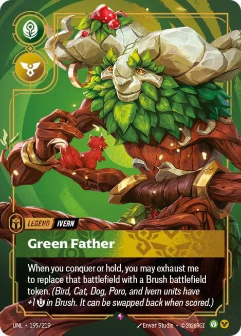 Ivern, Green Father (Metal) (Prize Wall) #195 · English