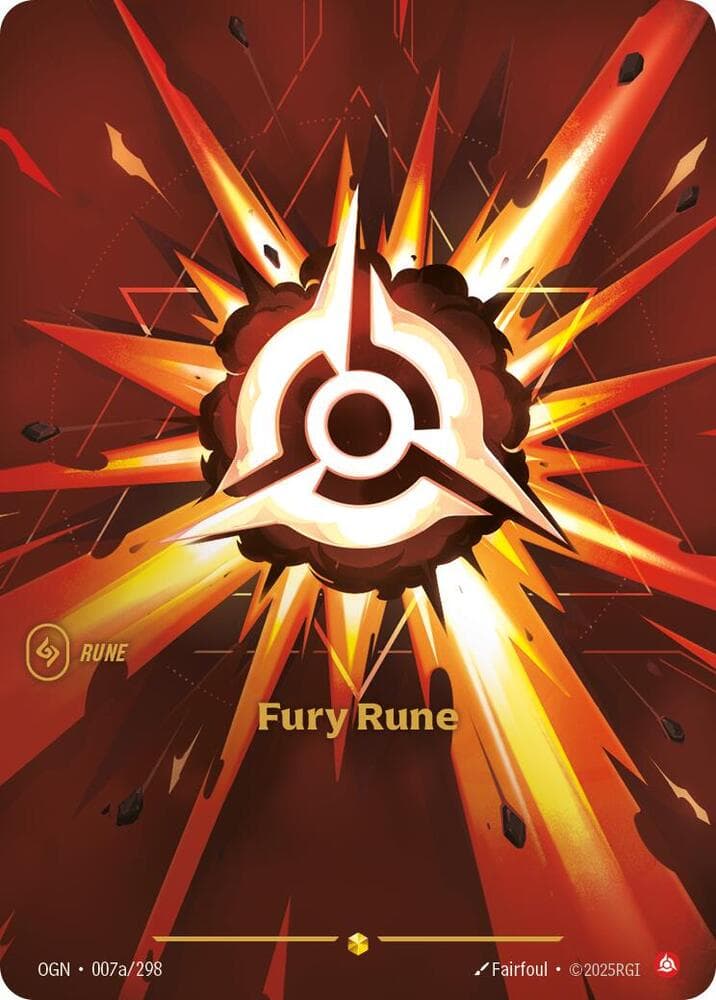 Fury Rune (Alternate Art) (OGN) #007a