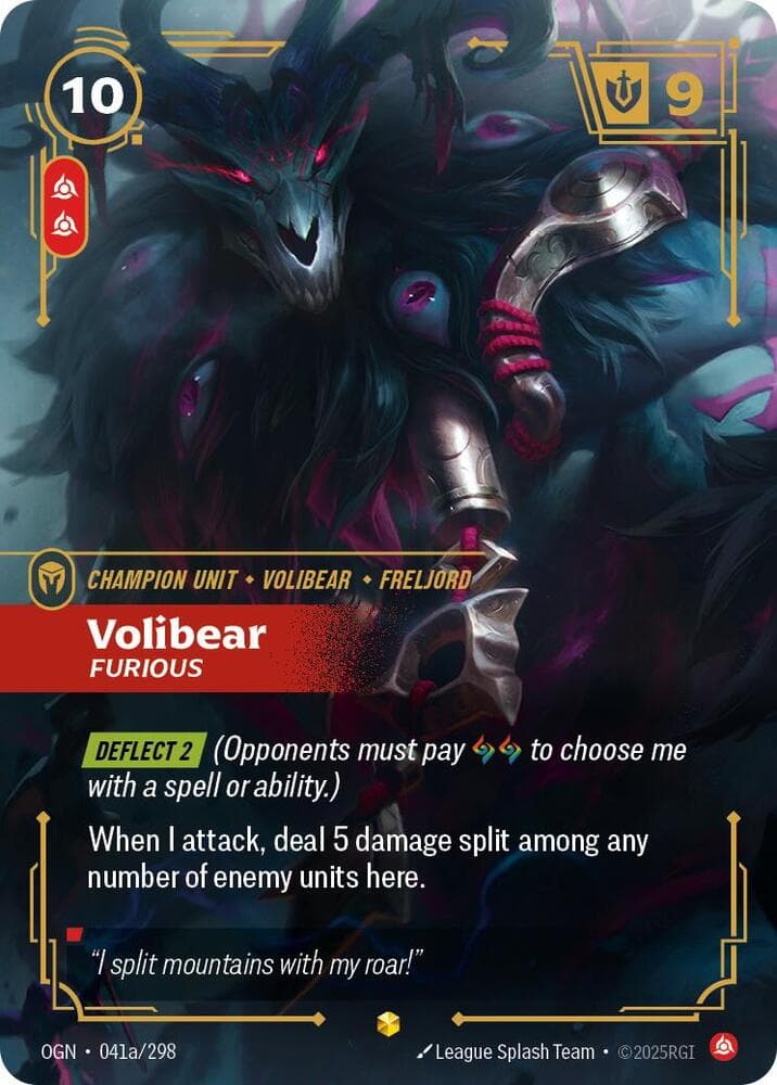 Volibear, Furious (Alternate Art) (OGN) #041a