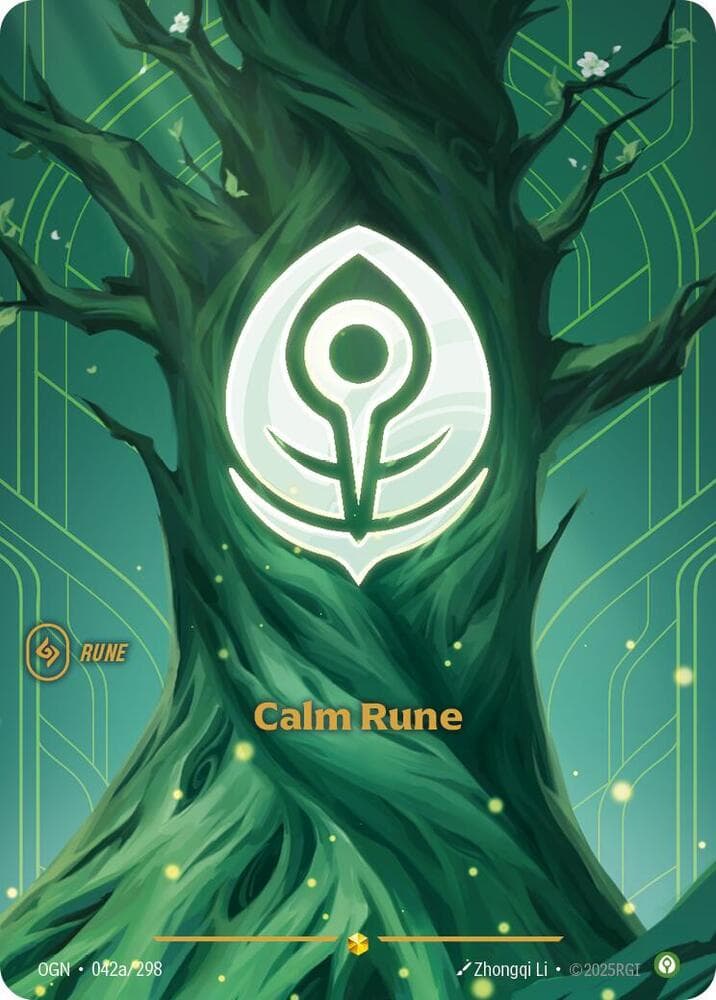 Calm Rune (Alternate Art) (OGN) #042a