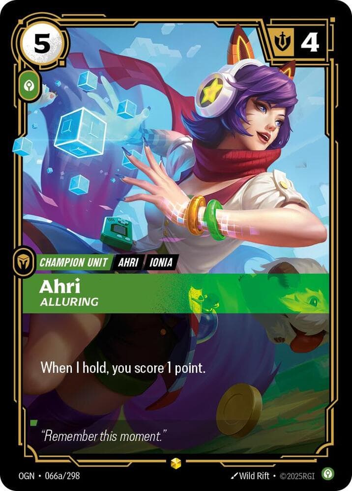 Ahri Alternate Art (Origins) #066a/298