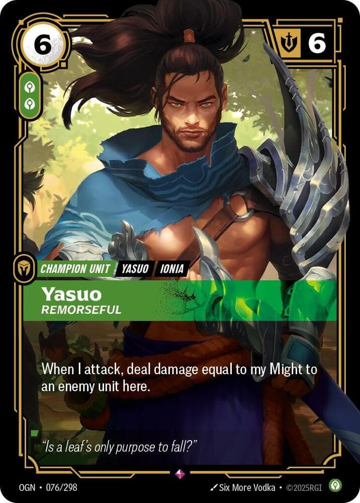 Yasuo, Remorseful (OGN) #076