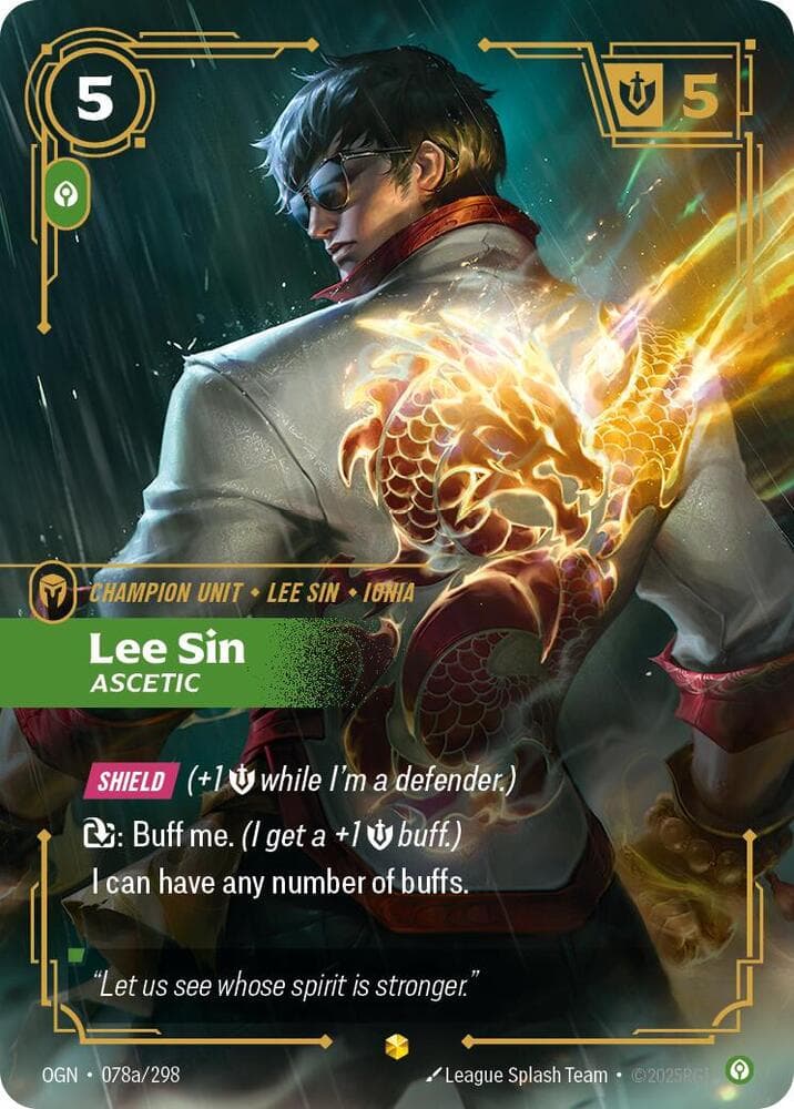 Lee Sin, Ascetic (Alternate Art) (OGN) #078a
