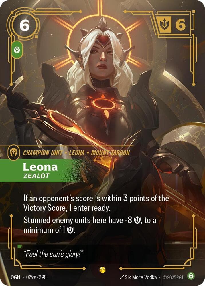 Leona, Zealot (Alternate Art) (OGN) #079a