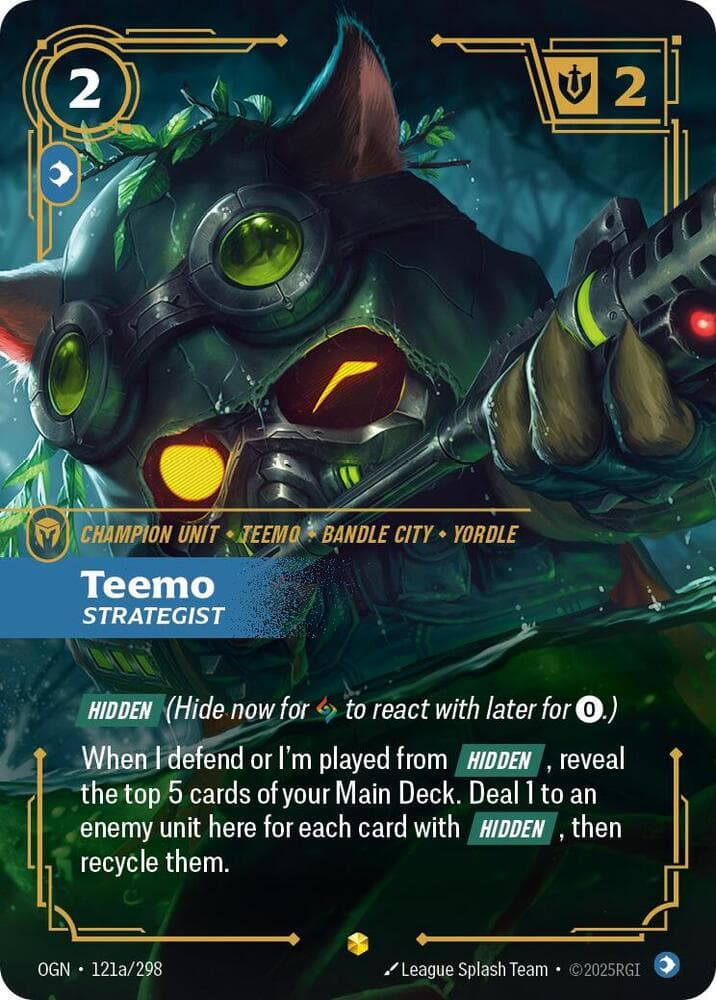 Teemo, Strategist (Alternate Art) (OGN) #121a