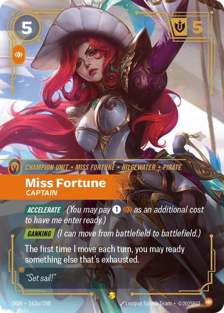 Miss Fortune, Captain (Alternate Art) (OGN) #162a