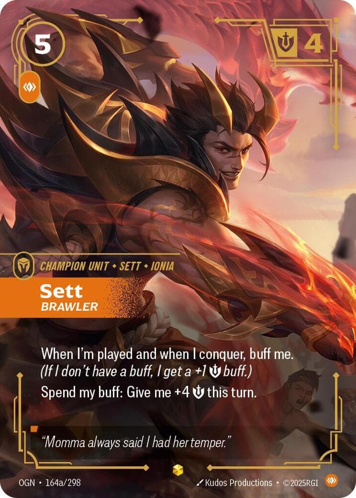 Sett, Brawler (Alternate Art) (OGN) #164a