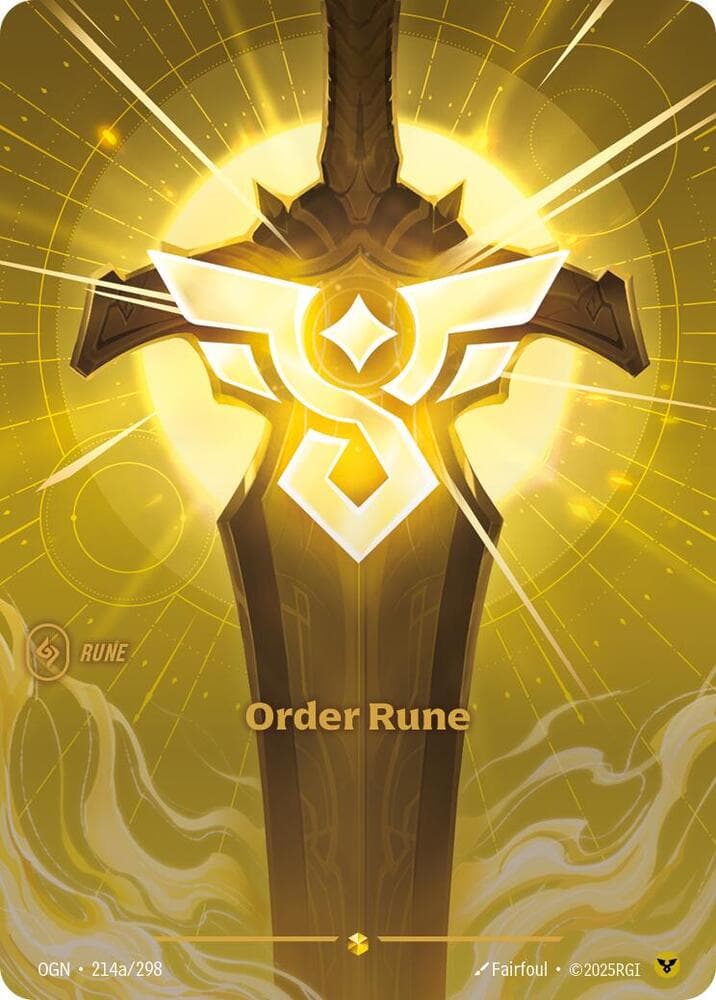 Order Rune (Alternate Art) (OGN) #214a