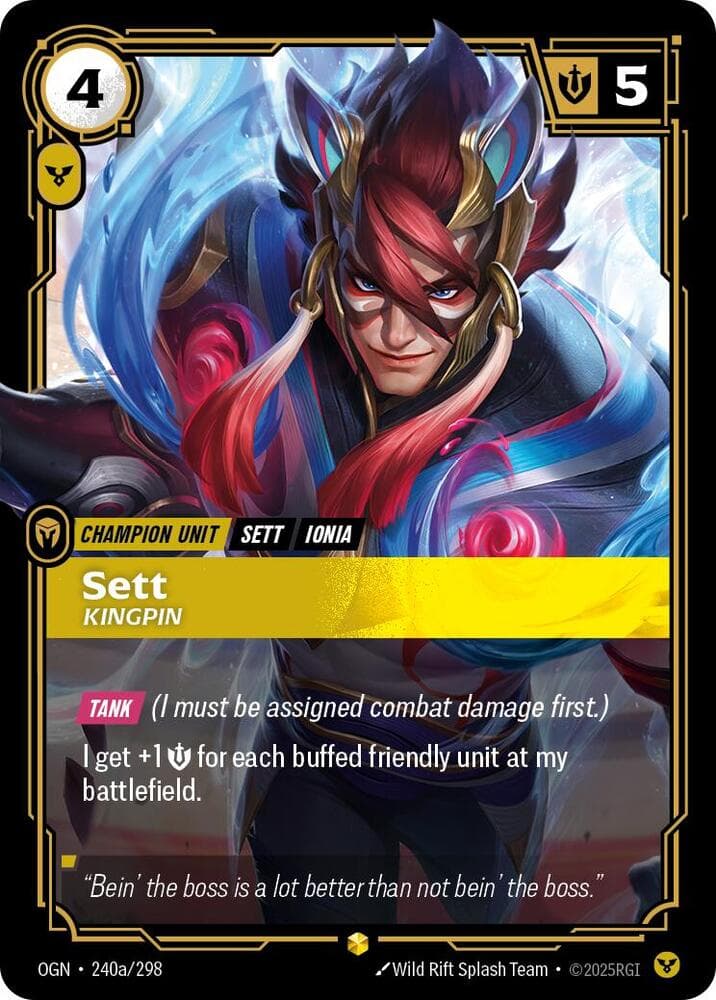 Sett, Kingpin (Alternate Art) (OGN) #240a
