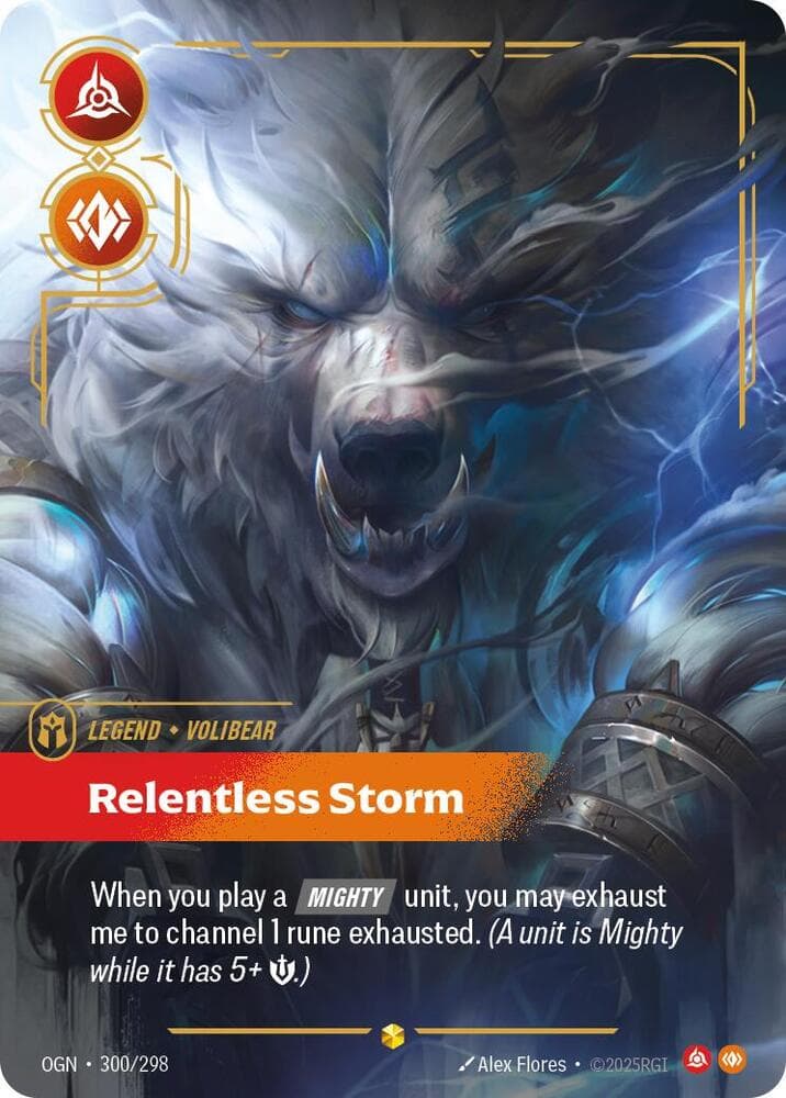 Volibear, Relentless Storm (Overnumbered) (OGN) #300