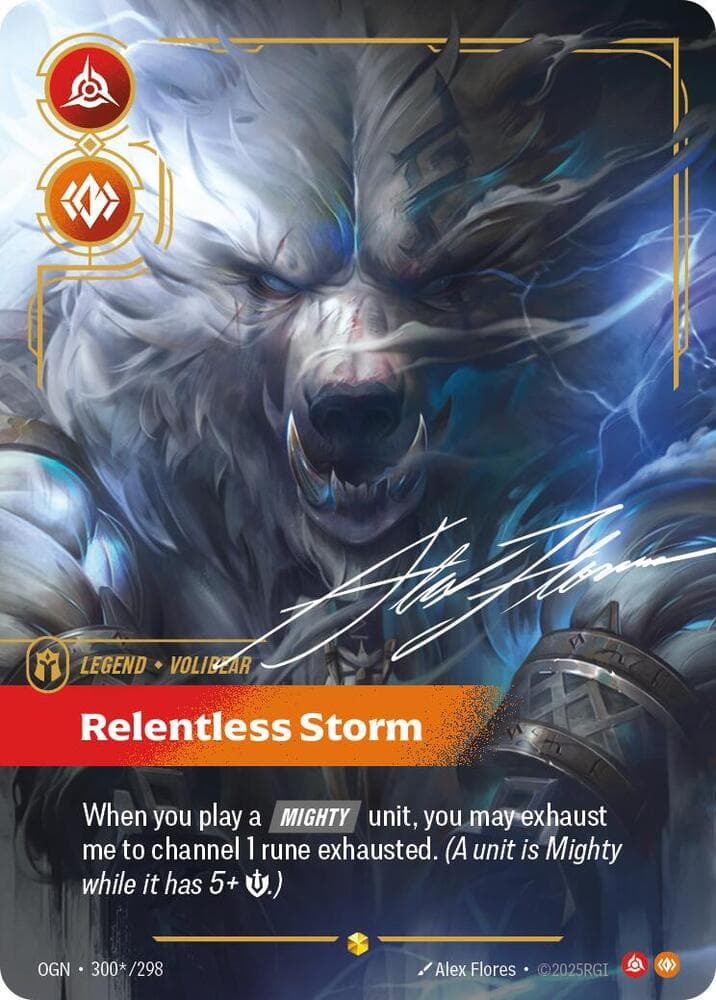 Volibear, Relentless Storm (Signature) (OGN) #300*