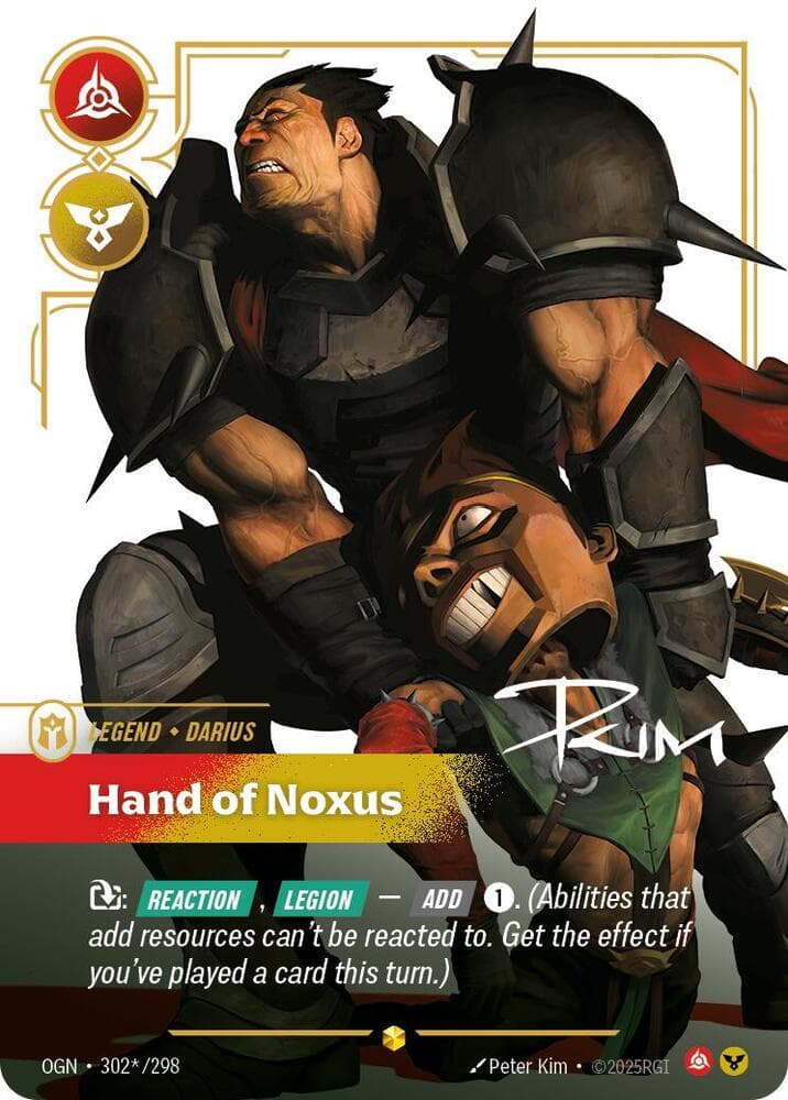 Darius, Hand of Noxus (Signature) (OGN) #302*