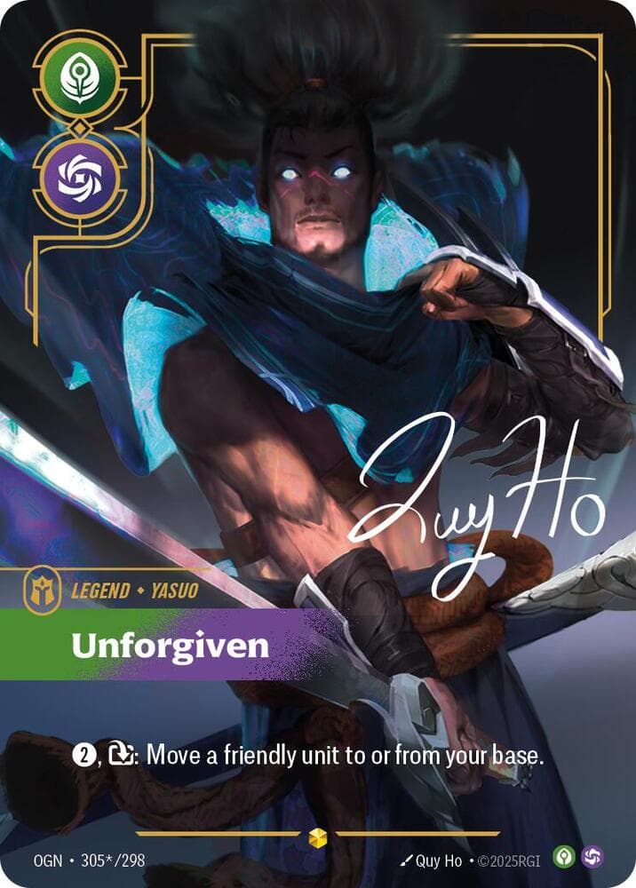 Yasuo, Unforgiven (Signature) (OGN) #305*