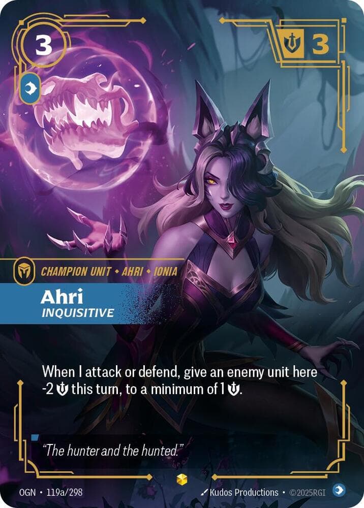 Ahri, Inquisitive (Alternate Art) (OGN) #119a