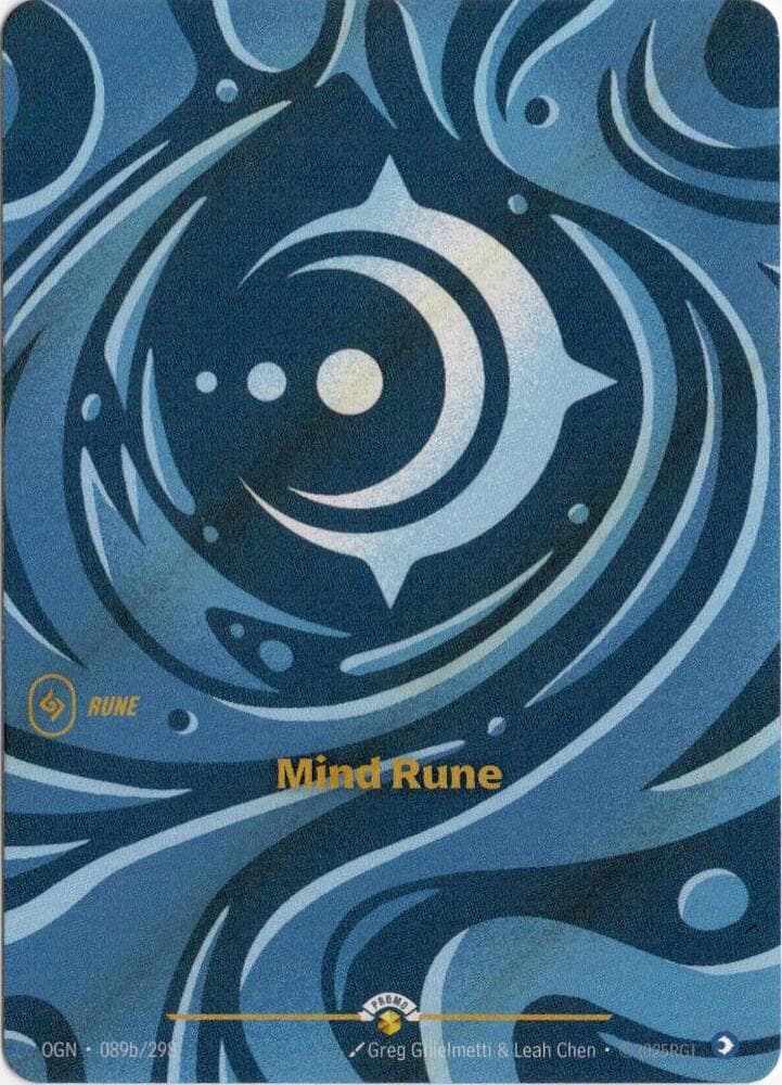 Mind Rune Alternate Art (Promo) #089b/298