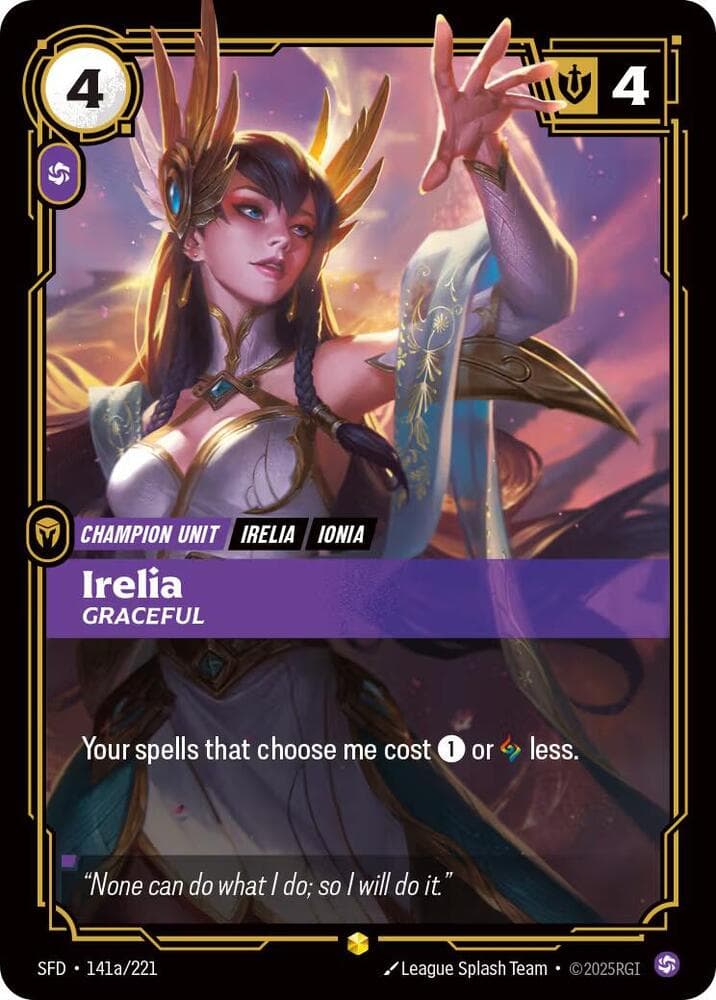 Irelia, Graceful (Alternate Art) (SFD) #141a