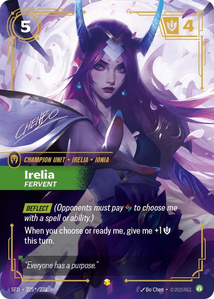 Irelia, Fervent (Signature) (SFD) #225*