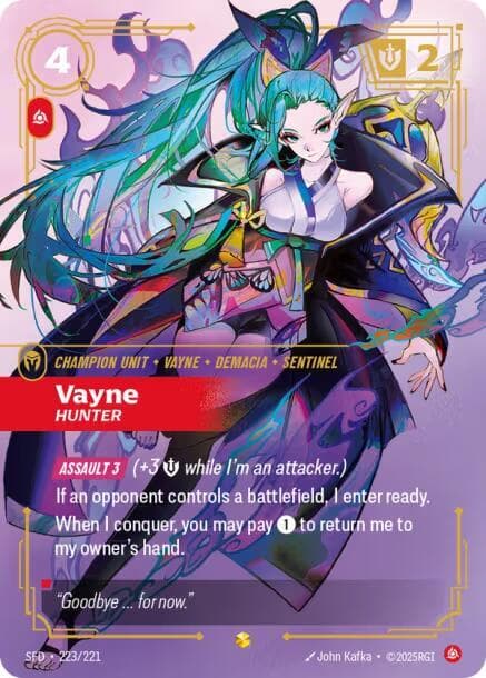 Vayne, Hunter (Overnumbered) (SFD) #223