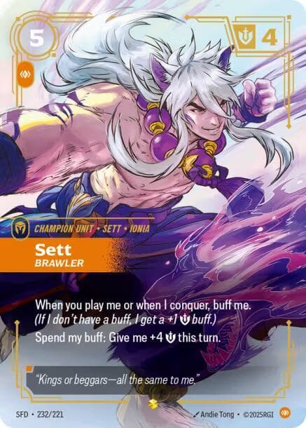 Sett, Brawler (Overnumbered) (SFD) #232