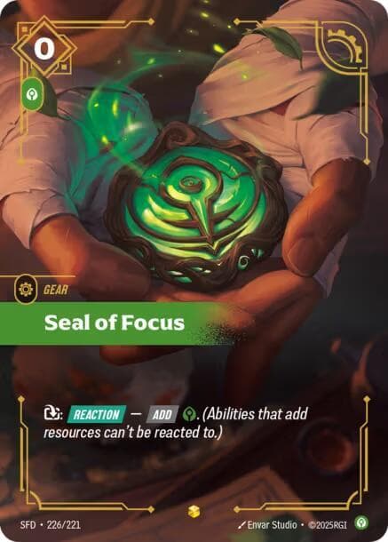 Seal of Focus (Overnumbered) (SFD) #226
