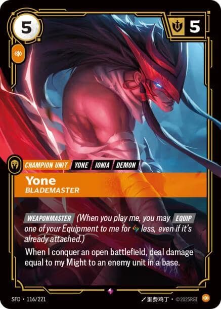 Yone, Blademaster (SFD) #116