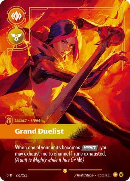 Fiora, Grand Duelist (Overnumbered) (SFD) #251