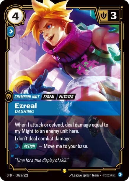 Ezreal, Dashing (Alternate Art) (SFD) #082a