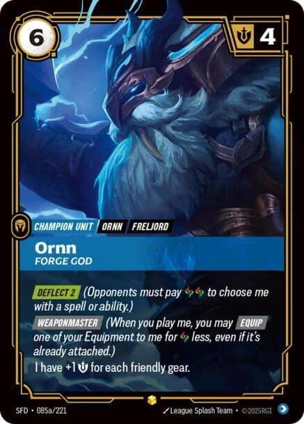 Ornn, Forge God (Alternate Art) (SFD) #085a