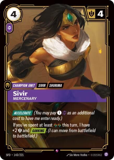 Sivir, Mercenary (SFD) #143