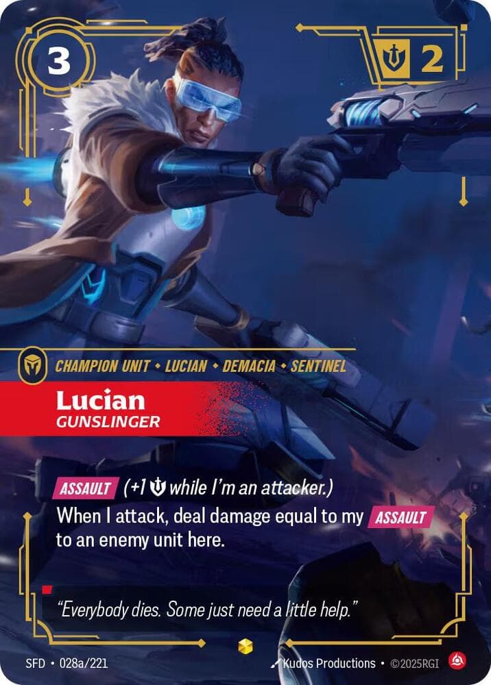 Lucian, Gunslinger (Alternate Art) (SFD) #028a