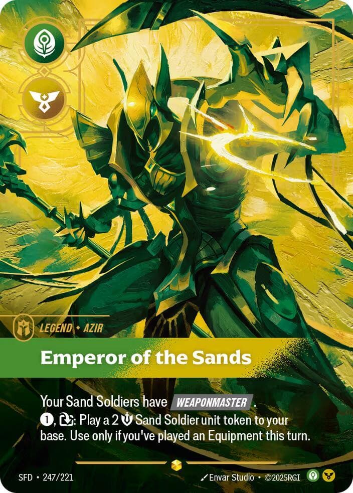 Azir, Emperor of the Sands (Overnumbered) (SFD) #247