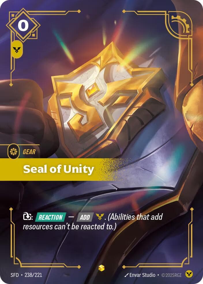 Seal of Unity (Overnumbered) (SFD) #238