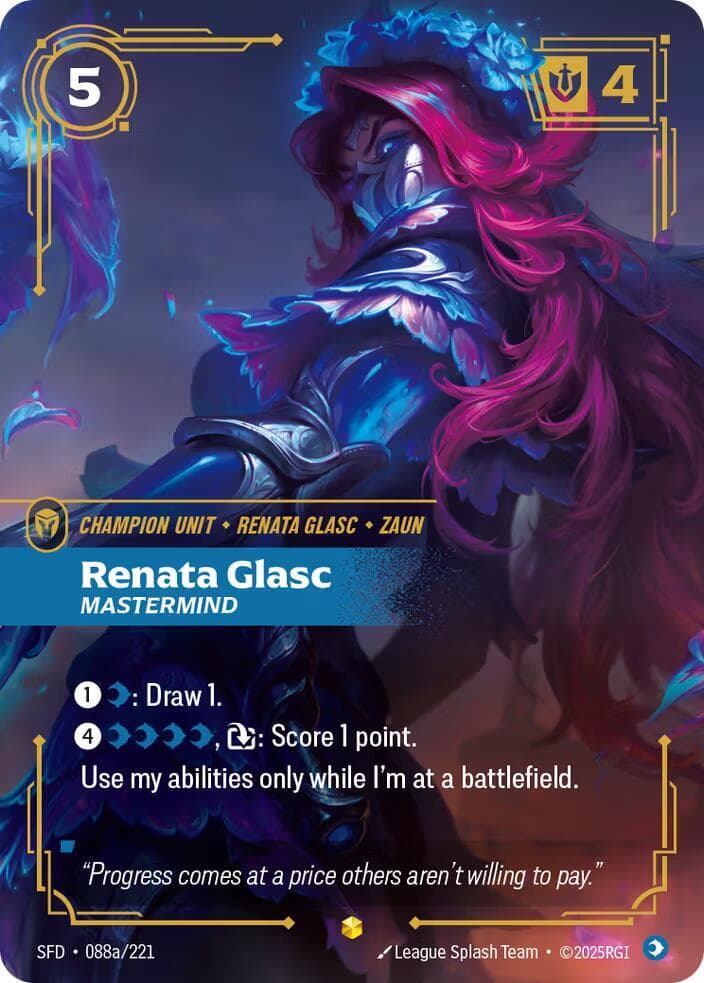 Renata Glasc, Mastermind (Alternate Art) (SFD) #088a