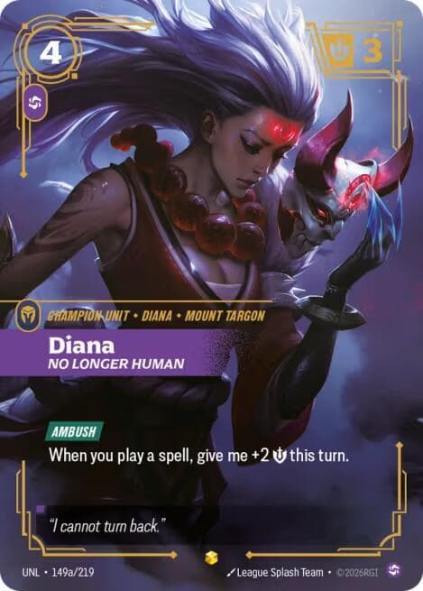 Diana, No Longer Human (Alternate Art) (UNL) #149a