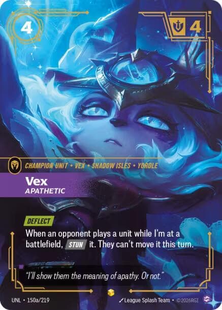 Vex, Apathetic (Alternate Art) (UNL) #150a