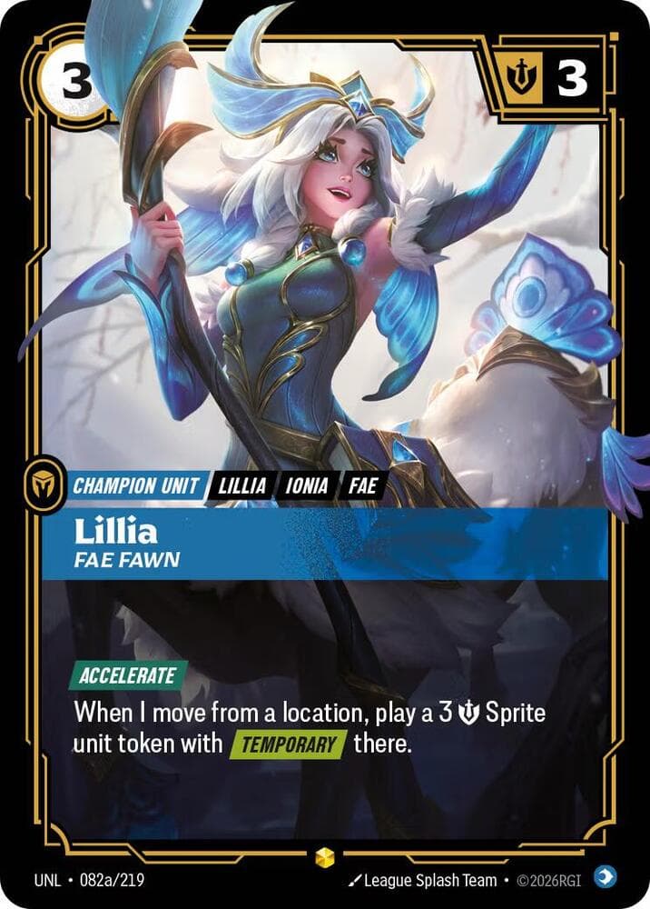 Lillia, Fae Fawn (Alternate Art) (UNL) #082a · English