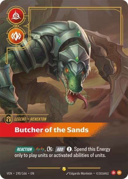 Renekton, Butcher of the Sands (Overnumbered) (VEN) #190