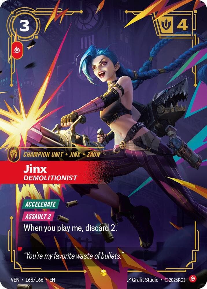 Jinx, Demolitionist (Overnumbered) (VEN) #168